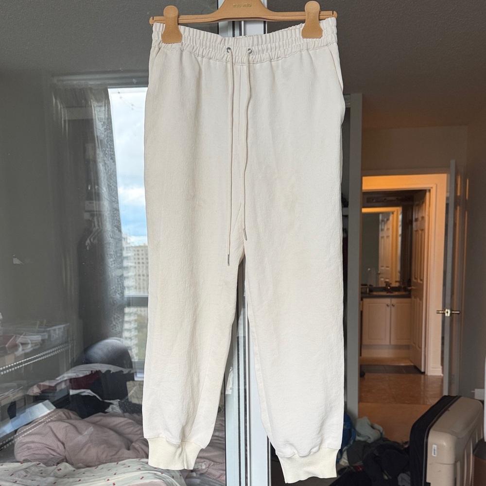 Wilfred Cream Jogger Pants